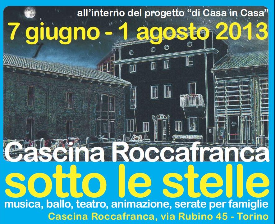 gli appuntamenti in Cascina Roccafranca dal 3 al 7 luglio