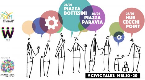 Civic Talks nelle Case del Quartiere per il Festival Architettura in Città 2017