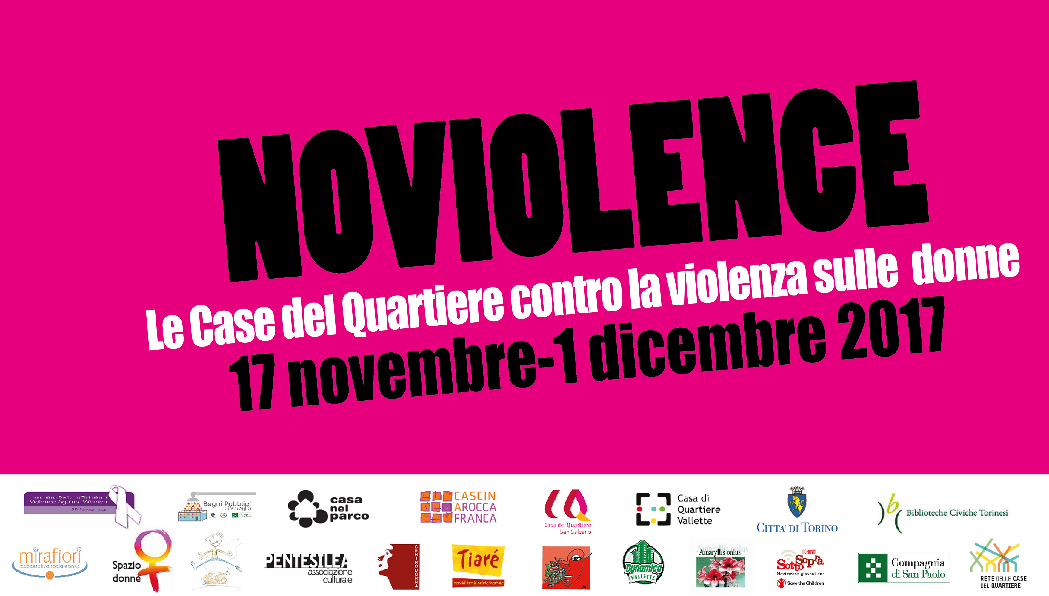 Le Case del Quartiere unite per dire #NOVIOLENCE 2017