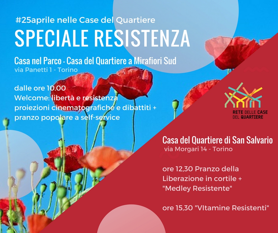 EVENTI NELLE CASE: DAL 23 AL 29 APRILE