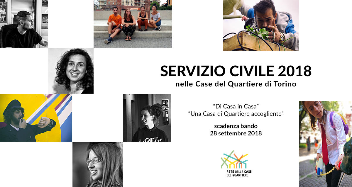 Aperto il nuovo bando del Servizio Civile nelle Case del Quartiere