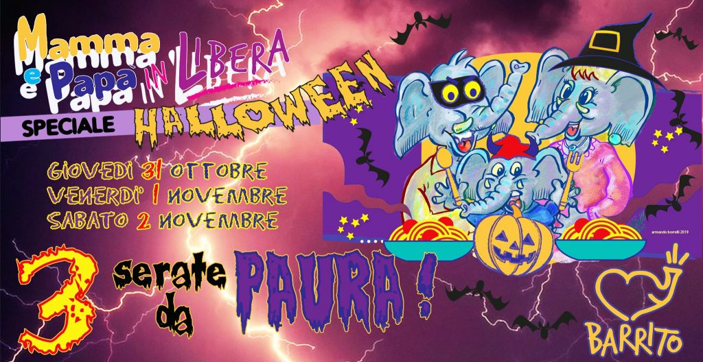 Mamma e Papà in libera speciale Halloween al Barrito