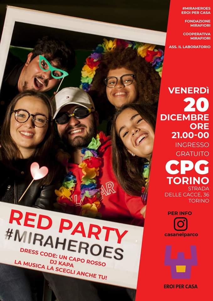Red Party Miraheroes alla Casa nel Parco
