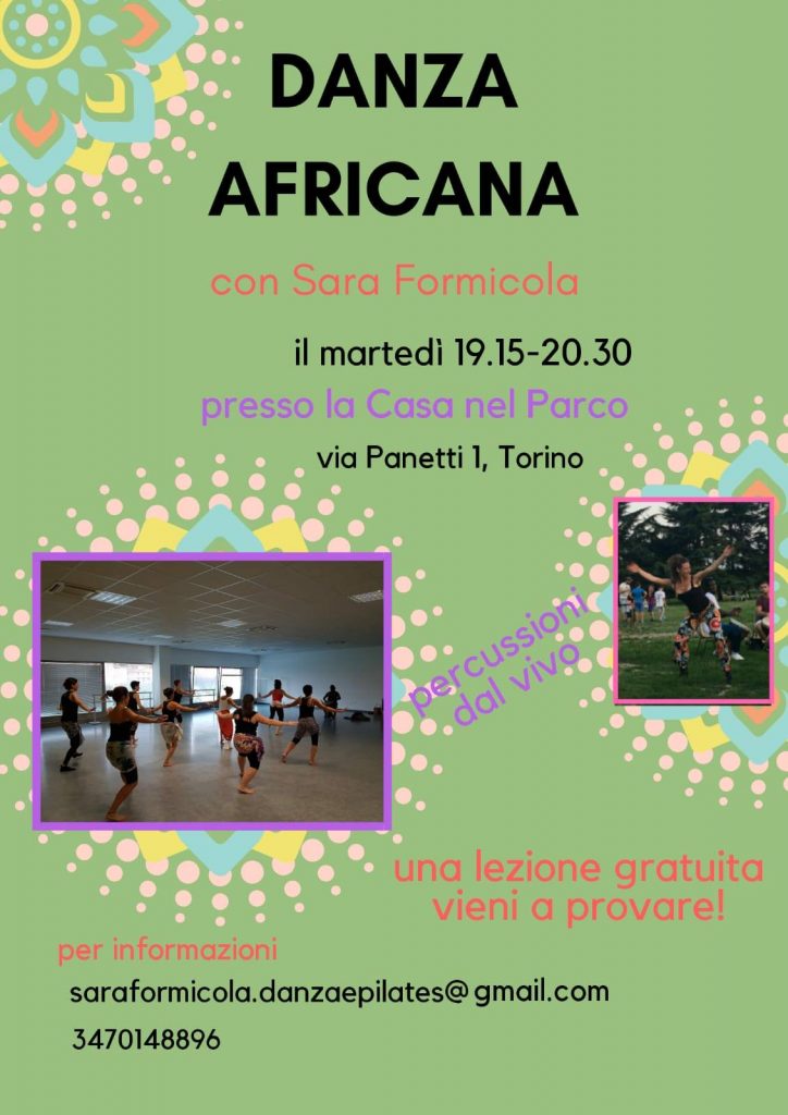 Danza africana alla Casa nel Parco