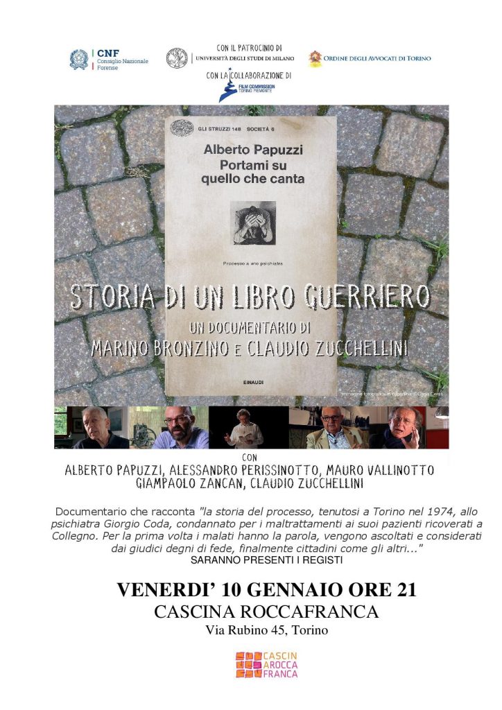 Storia di un libro guerriero in Cascina Roccafranca